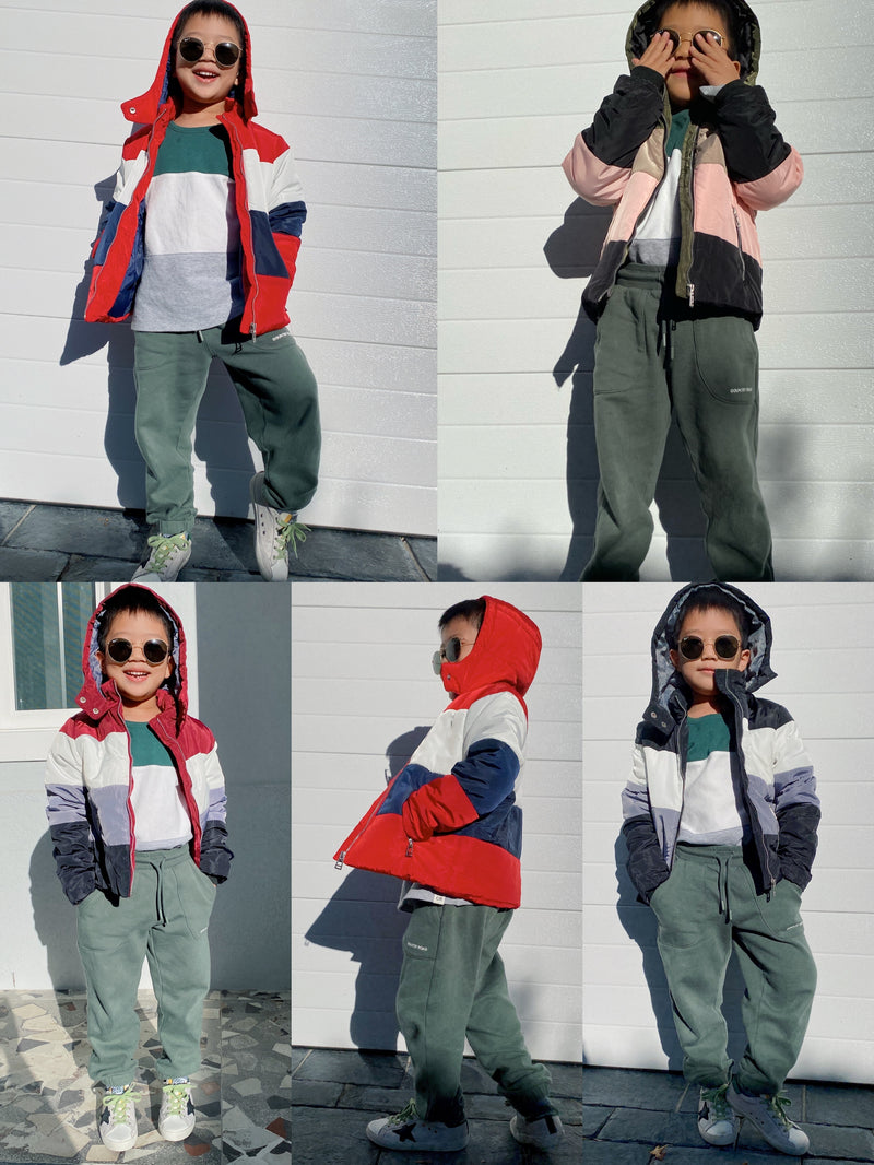 Unisex Kids puffer jacket.